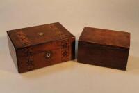 A 19thC Tunbridge ware inlaid trinket box