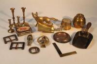 Various 19thC and later brass and other items