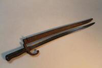 A late 19thC French bayonet dated 1872.