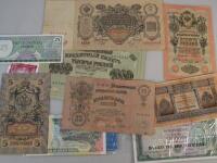 Various bank notes