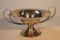 A George V silver two handled tazza