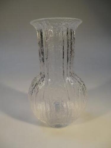 A Finnish Timo Sarpaneva Art Glass bottle vase