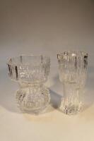 Two Finnish Art Glass vases