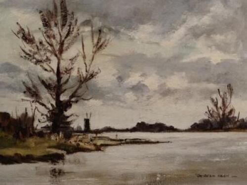 Doreen Allen (20thC School). Norfolk river scene