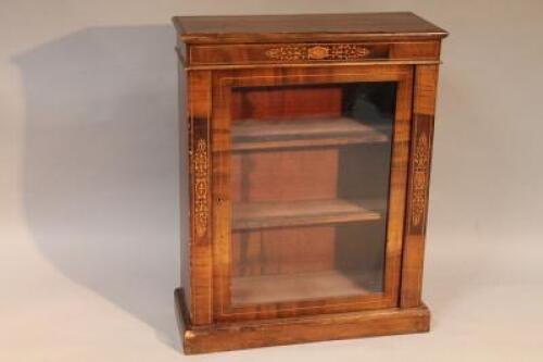 *An early 19thC brass inlaid display cabinet