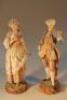 A pair of 19thC Villeroy and Boch bisque figures