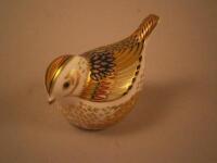 A Royal Crown Derby paperweight of a bird