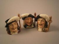 Three small Royal Doulton character jugs