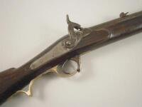 A 19thC Brunswick percussion rifle with brass mounts