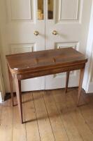 A Regency rosewood card table