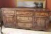 An 18thC oak dresser base