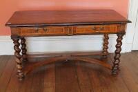 An 17thC and later walnut serving table