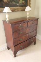 A Regency flamed mahogany chest