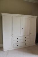 A Victorian wardrobe compactum and linen press