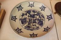 A 19thC Chinese blue and white charger