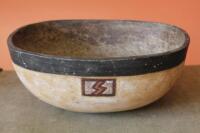 A stoneware studio pottery bowl by Judith Gilmour (b. 1937)