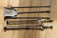 Fire implements and a toasting fork