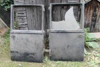 A pair of vintage car doors