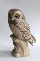 A Poole pottery figure of an owl by W Linley-Adams