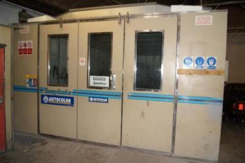 *A Spraybake Limited Spray Booth. Viewing is on-site at Werrington