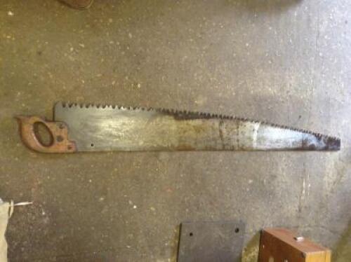 A Cross cut saw