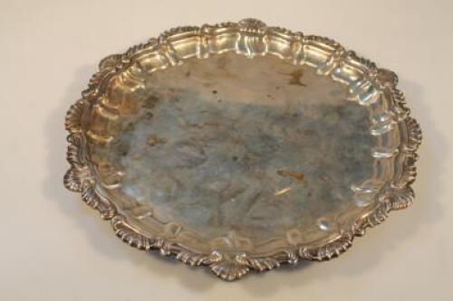 A George V silver tray