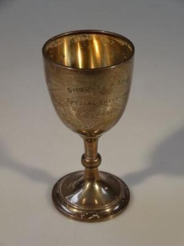 A George V silver trophy cup