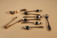 A group of 19thC silver flatware