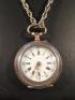 A late 19thC ladies fob watch stamped 800.