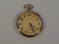 An open faced dress pocket watch