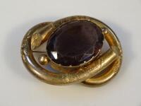 A large Victorian/Edwardian decorative brooch