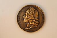 A Voltaire bronze medallion