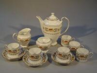 An Aynsley Banquet pattern part coffee service.