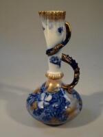 A late Victorian George Jones aesthetic movement flow blue vase