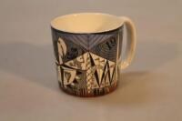 A Wedgwood Festival of Britain mug designed by Norman Makinson