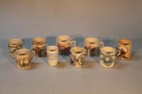 Eight various Queen Victoria commemorative mugs and a beaker