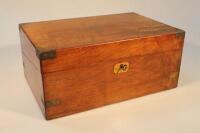 A 19thC mahogany writing box