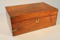 A 19thC walnut writing box