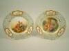 A pair of German ribbon plates