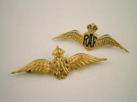 Two RAF badges