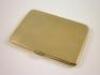 A 9ct gold cigarette case