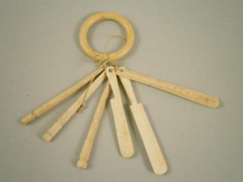 A 19thC/early 20thC bone teether