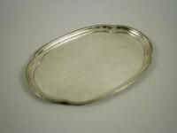 A silver drinks tray