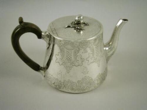 A Victorian silver teapot