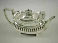 A George III silver teapot