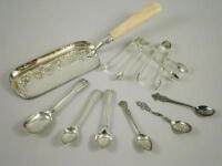 Various items of small silver and plate