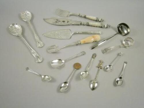 Various items of silver plate