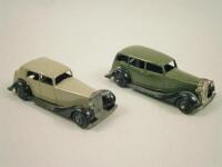 Two Dinky Meccano passenger cars.