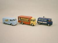 Three Corgi die cast vans