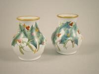 A pair of small Moorcroft vases